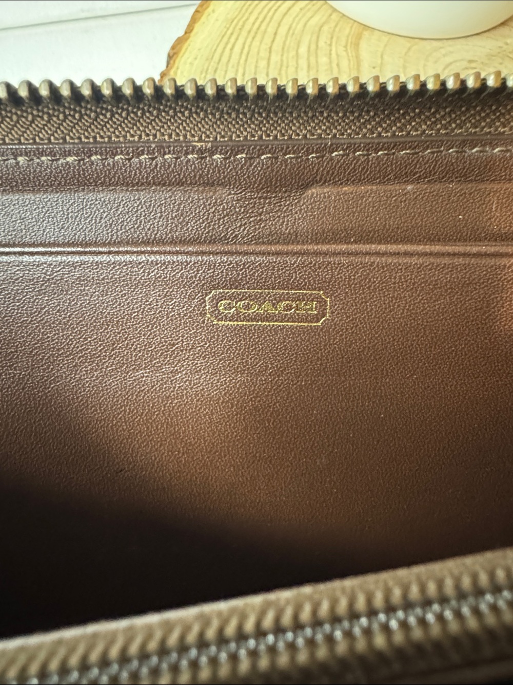 Vintage Coach Chelsea Zip Around Wallet Brown Leather | Classic Legacy | Zip Aro - Picture 3 of 9